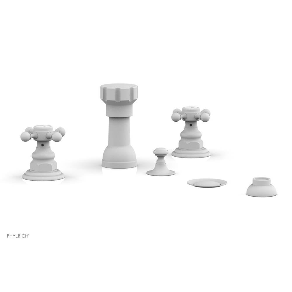 Phylrich - Four Hole Bidet Set - Satin White