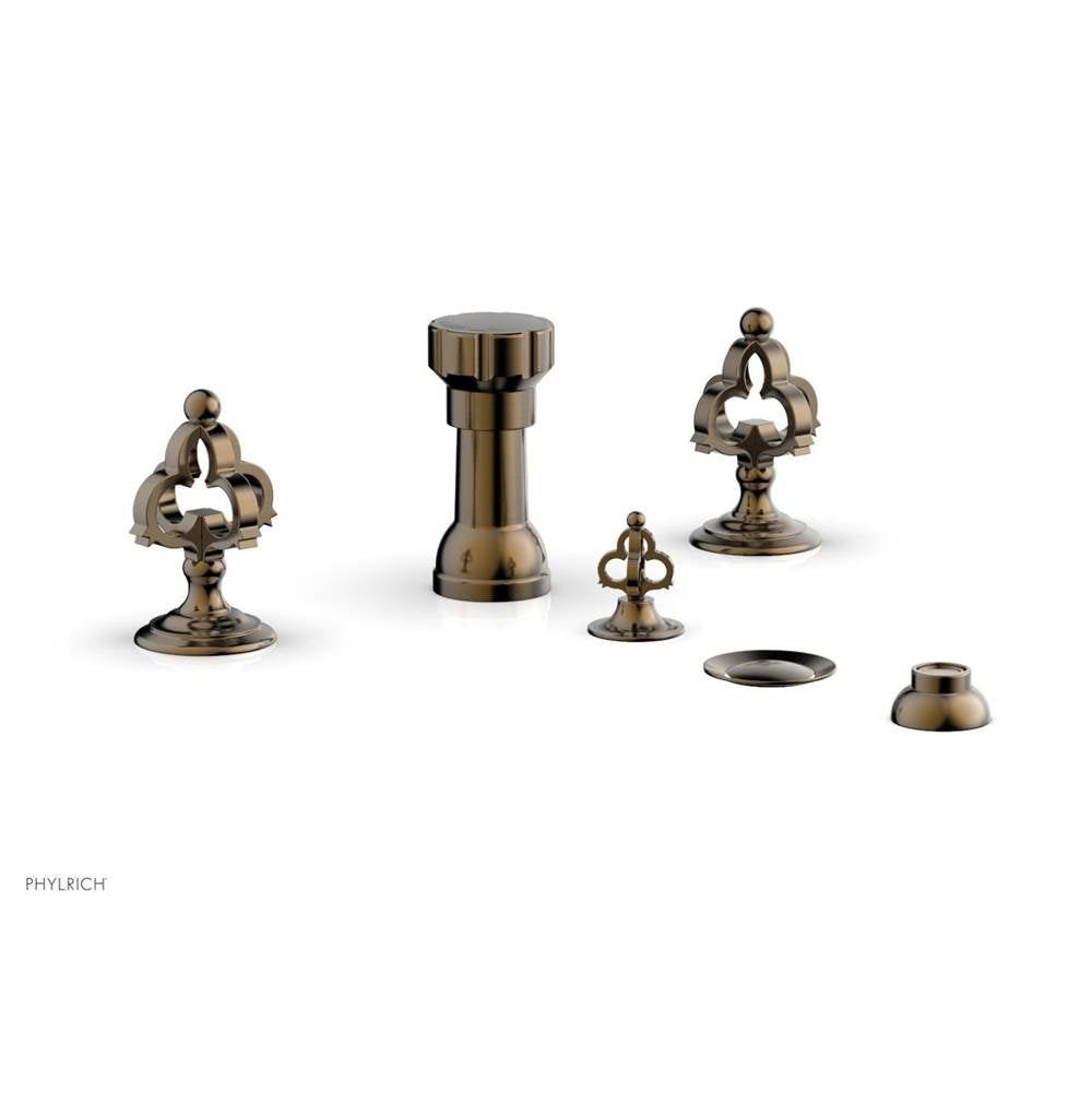 Phylrich - Four Hole Bidet Set - Antique Brass