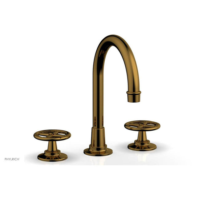 Phylrich - Ws Faucet Works, Arched Spt, Cross Handles - French Brass