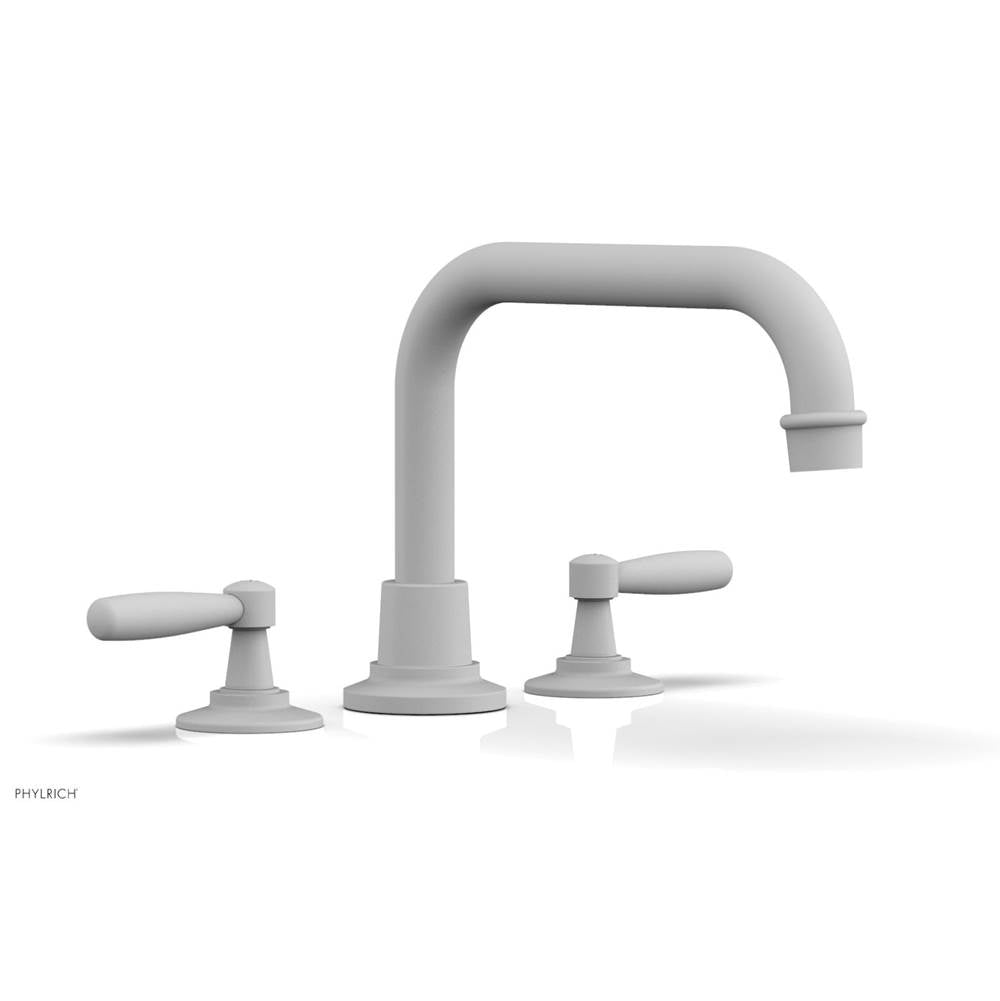 Phylrich - Deck Tub Set Works, Lever Handle - Satin White