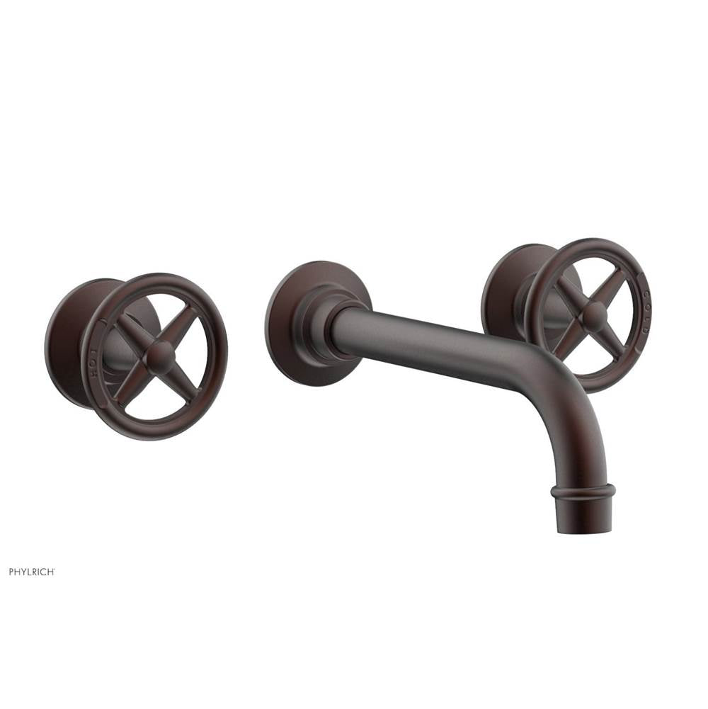 Phylrich - Wall Tub Set Works, Cross Handle - Weathered Copper