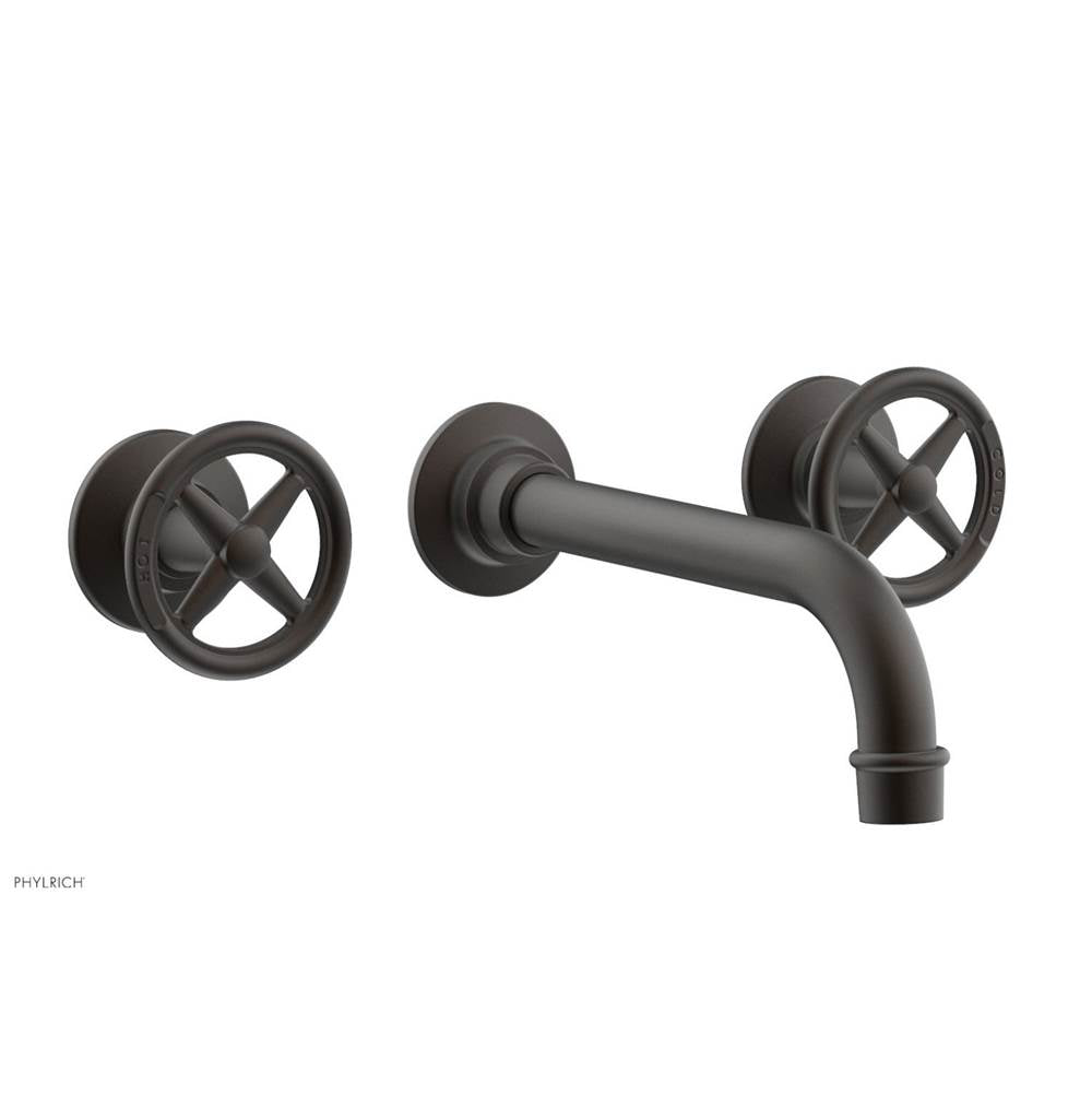 Phylrich - Wall Tub Set Works, Cross Handle - Old Rubbed Bronze