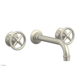 Phylrich - Wall Tub Set Works, Cross Handle - Burnished Nickel