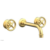 Phylrich - Wall Tub Set Works, Cross Handle - Burnished Gold