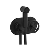 Phylrich - Wall Mounted Bidet Set Works, Cross Handle - Matte Black