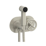 Phylrich - Wall Mounted Bidet Set Works, Cross Handle - Burnished Nickel
