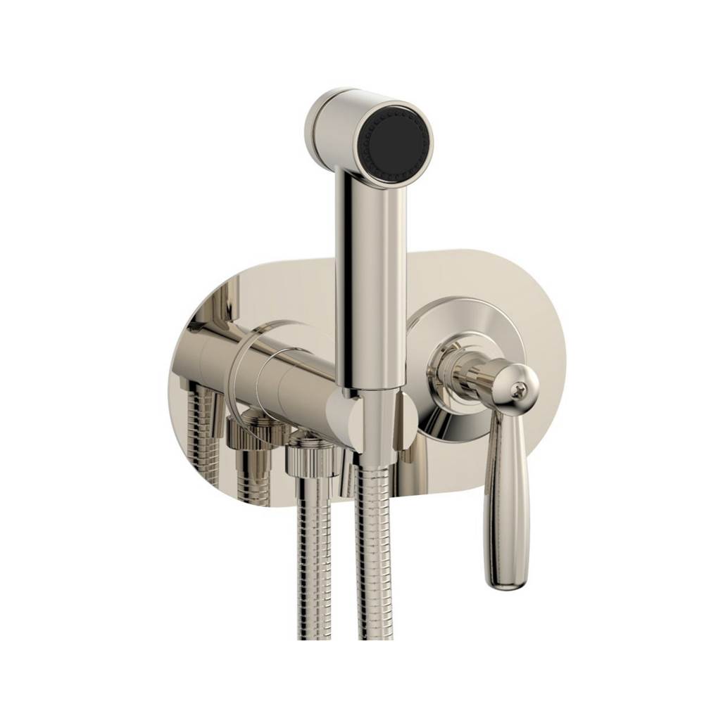 Phylrich - Wall Mounted Bidet Set Works, Lever Handle - Polished Nickel