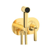 Phylrich - Wall Mounted Bidet Set Works, Lever Handle - Satin Gold