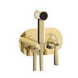 Phylrich - Wall Mounted Bidet Set Works, Lever Handle - Polished Brass Uncoated