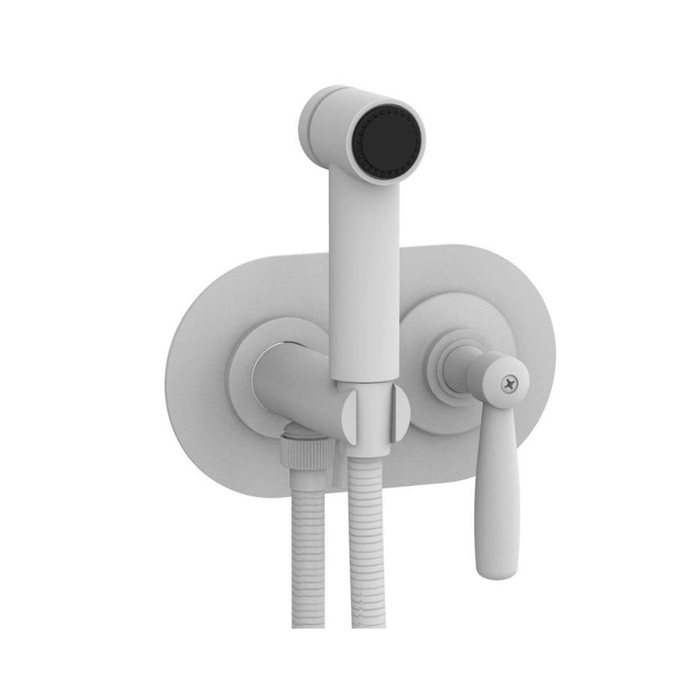 Phylrich - Wall Mounted Bidet Set Works, Lever Handle - Satin White