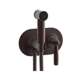 Phylrich - Wall Mounted Bidet Set Works, Lever Handle - Weathered Copper