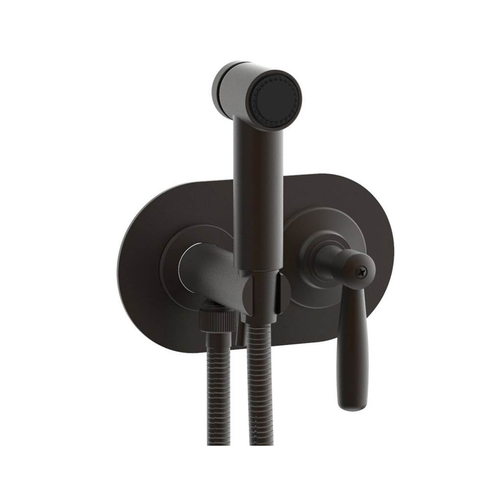 Phylrich - Wall Mounted Bidet Set Works, Lever Handle - Old Rubbed Bronze