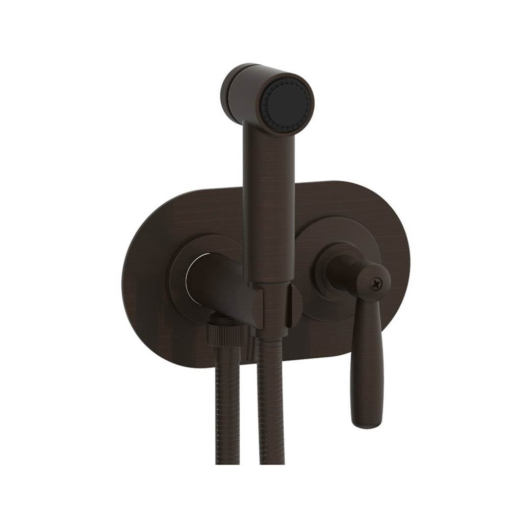 Phylrich - Wall Mounted Bidet Set Works, Lever Handle - Antique Bronze