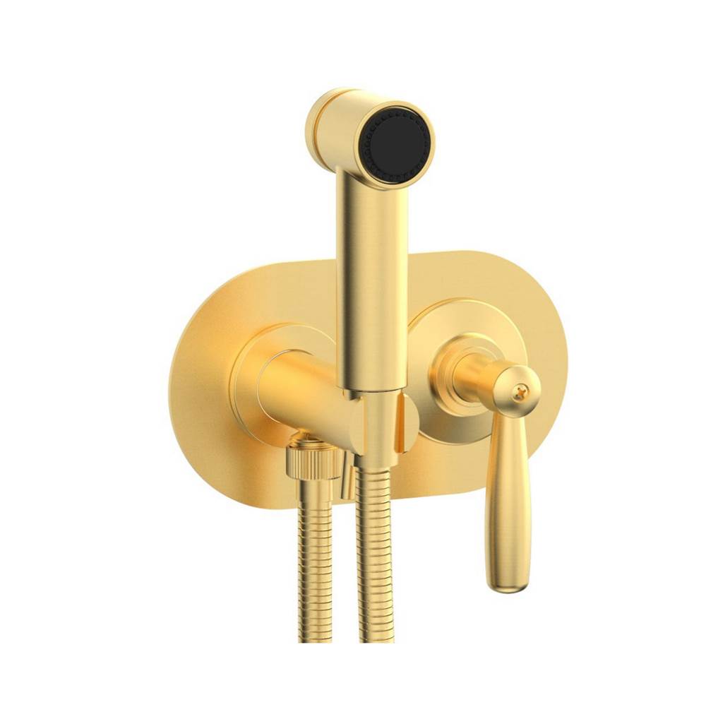 Phylrich - Wall Mounted Bidet Set Works, Lever Handle - Burnished Gold