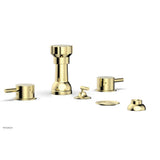 Phylrich - 4 Hole Bidet Lever Hdl - Polished Brass