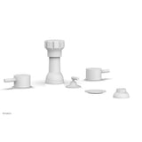 Phylrich - 4 Hole Bidet Lever Hdl - Satin White
