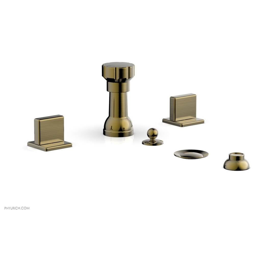 Phylrich - 4 Hole Bidet Blade Hdl - Antique Brass