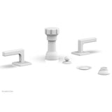 Phylrich - 4 Hole Bidet Lever Hdl - Satin White
