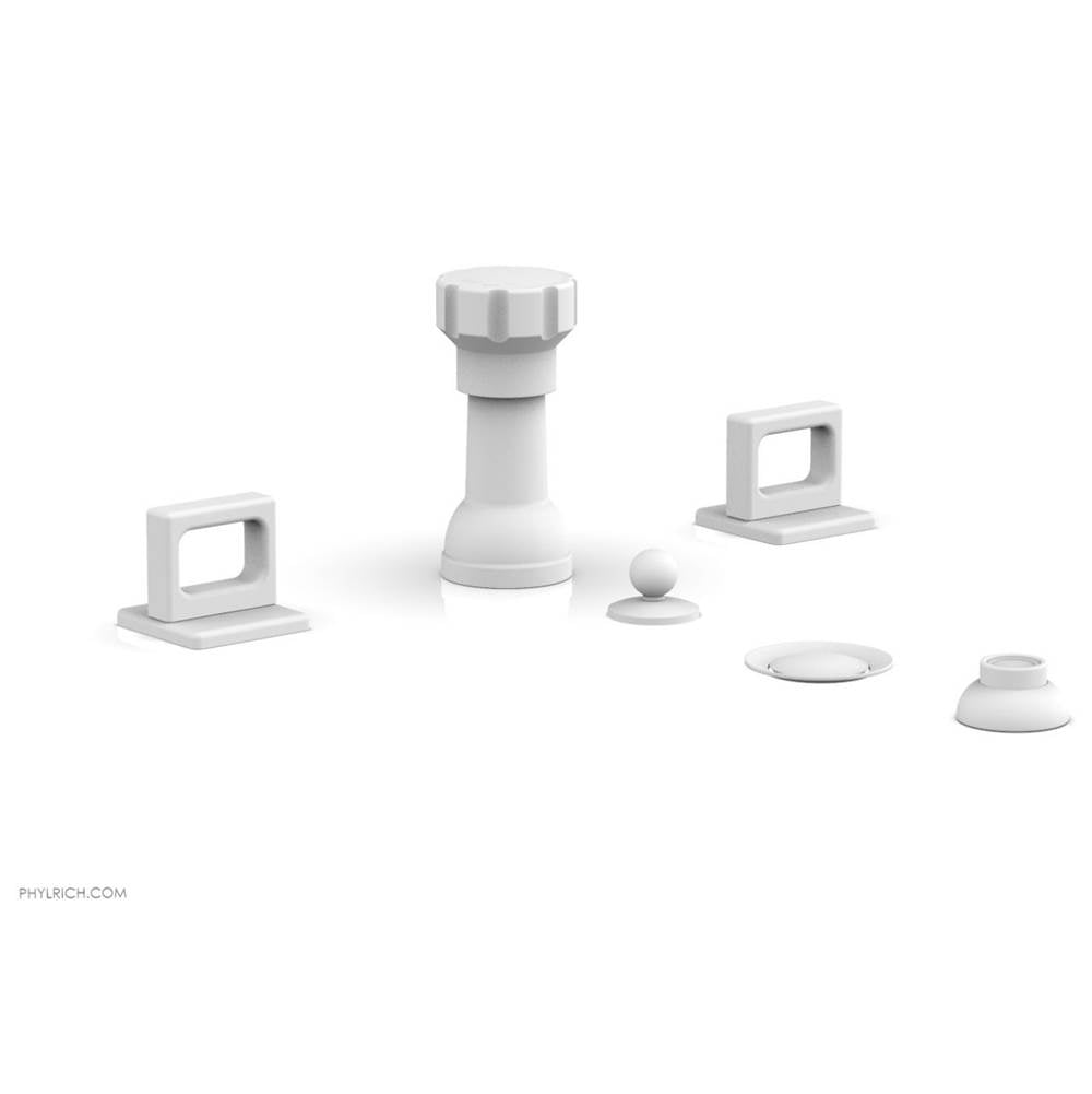 Phylrich - 4 Hole Bidet Ring Hdl - Satin White