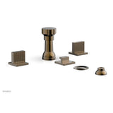 Phylrich - 4 Hole Bidet Set, Blade - Antique Brass
