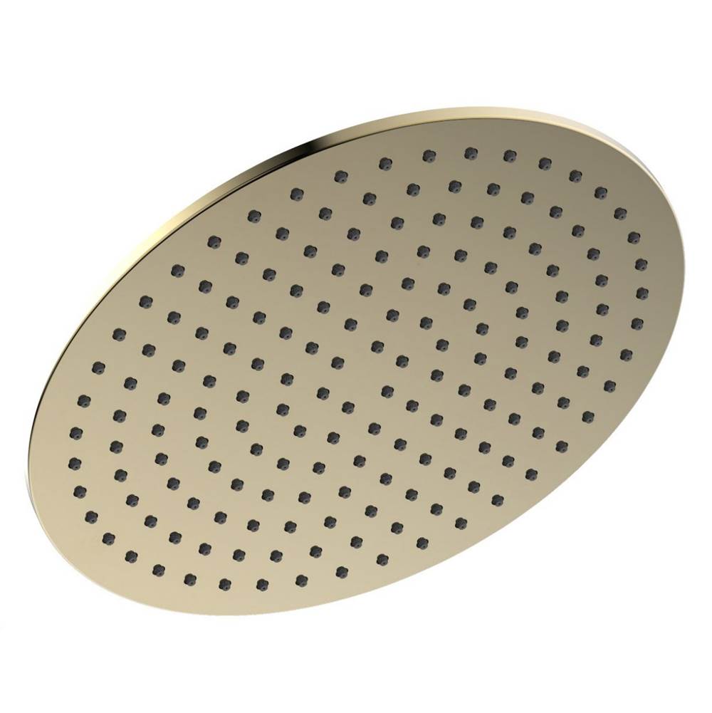 Phylrich - Round Shower Head 12'' Dia - Polished Brass Uncoated