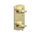 Phylrich - Mini Therm, 2 Cross Hdl - Polished Brass Uncoated