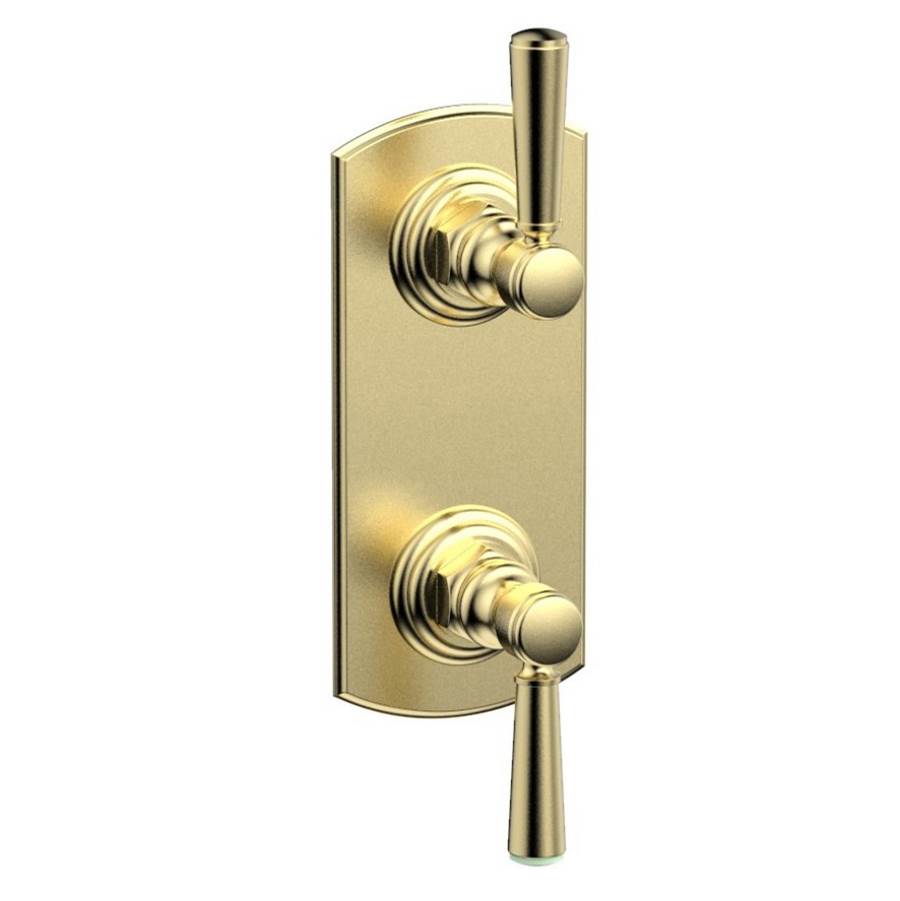 Phylrich - Mini Therm, 2 Lever Hdl - Polished Brass Uncoated