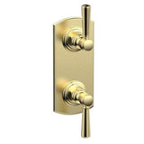 Phylrich - Mini Therm, 2 Lever Hdl - Polished Brass Uncoated