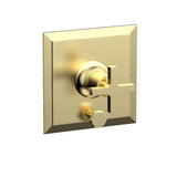 Phylrich - Pb Plate & Div To Cr Hdl - Polished Brass Uncoated