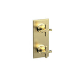 Phylrich - Mini Therm, 2 Cross Hdl - Polished Brass Uncoated