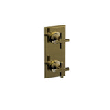 Phylrich - Mini Therm, 2 Cross Hdl - Antique Brass