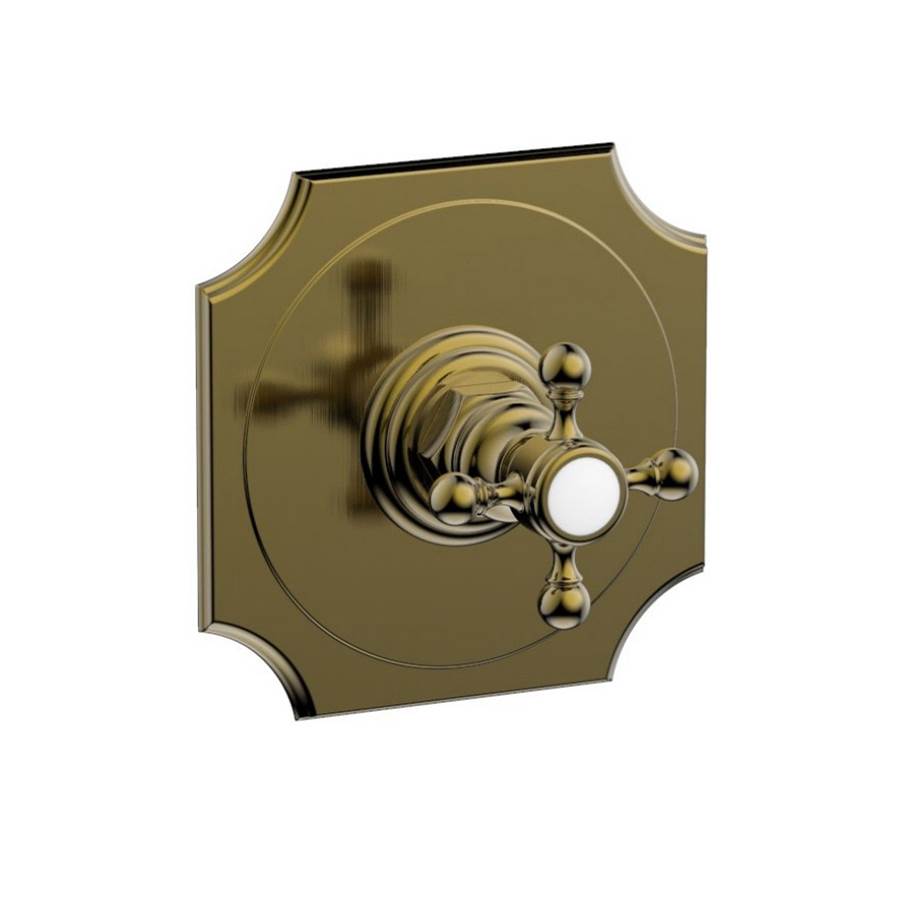 Phylrich - Single Hdl Shower Tr - Antique Brass