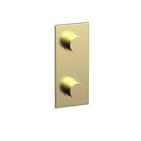 Phylrich - 1/2'' Mini Therm W Vol/Div - Polished Brass Uncoated