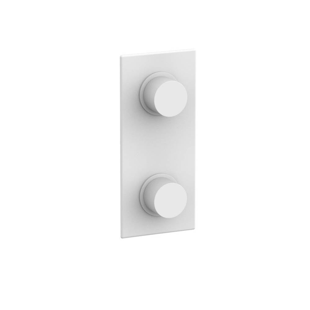 Phylrich - 1/2'' Mini Therm W Vol/Div - Satin White