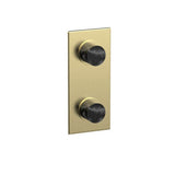 Phylrich - 1/2'' Mini Therm W Vol/Div - Polished Brass Uncoated