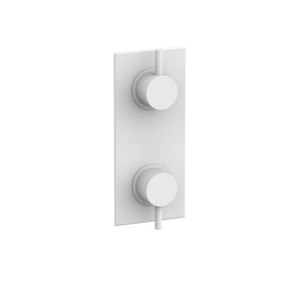 Phylrich - 1/2'' Mini Therm W Vol/Div - Satin White