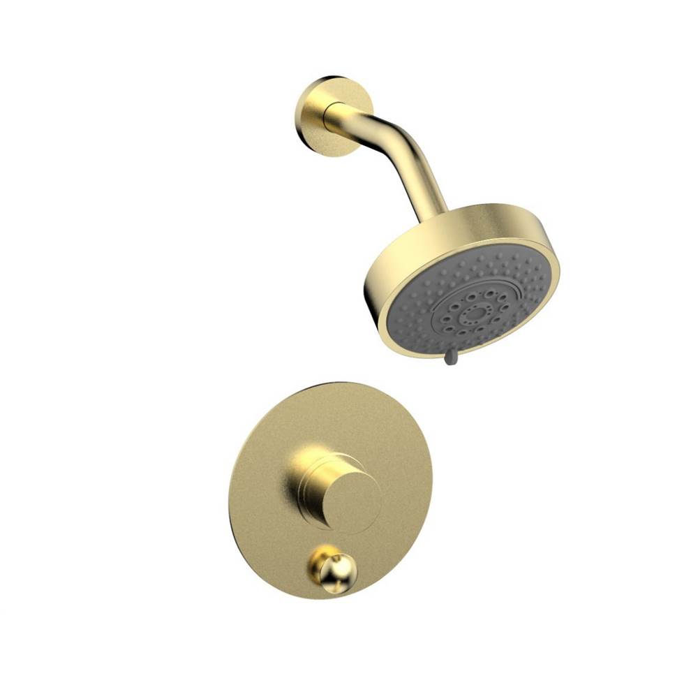 Phylrich - Pb Shower & Div Set - Polished Brass Uncoated