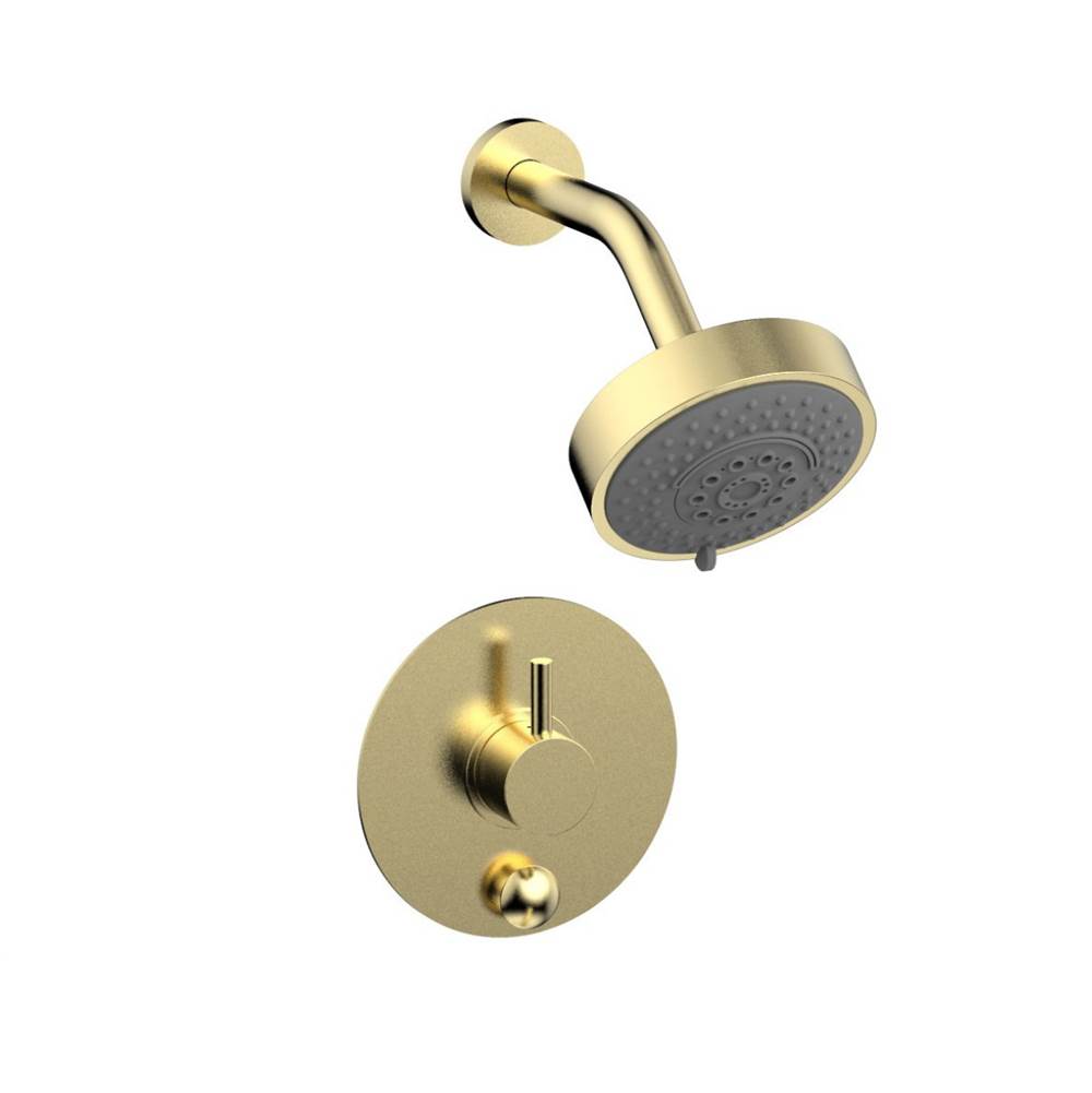 Phylrich - Pb Shower & Div Set - Polished Brass Uncoated