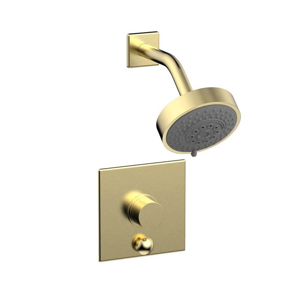 Phylrich - Pb Shower & Div Set - Polished Brass Uncoated