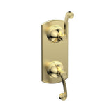 Phylrich - 1/2'' Mini Therm W Vol/Div - Polished Brass Uncoated