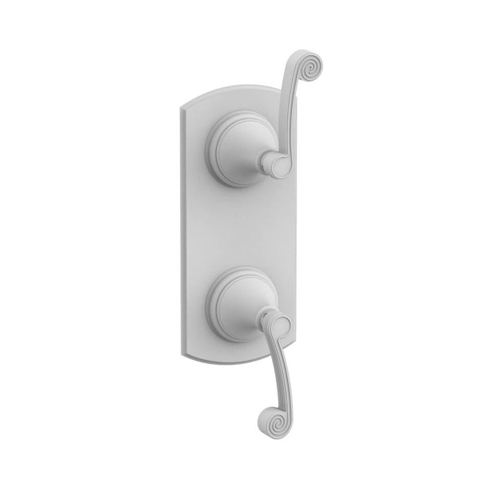 Phylrich - 1/2'' Mini Therm W Vol/Div - Satin White