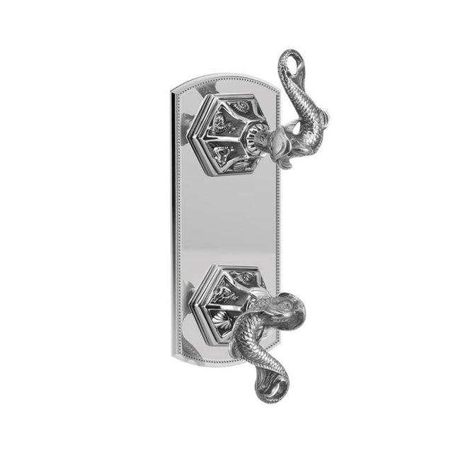 Phylrich - 1/2'' Mini Therm W Vol/Div - Old English Brass
