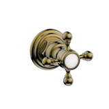 Phylrich - Div/Vol Cross Hdl To - Antique Brass