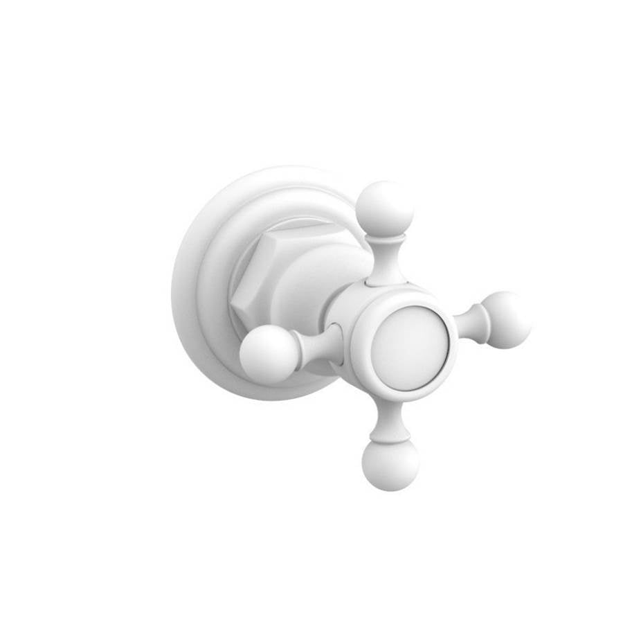 Phylrich - Div/Vol Cross Hdl To - Satin White