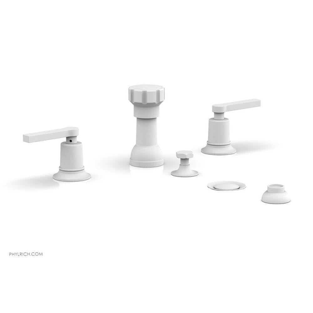 Phylrich - 4 Hole Bidet, Lever Hdl - Satin White
