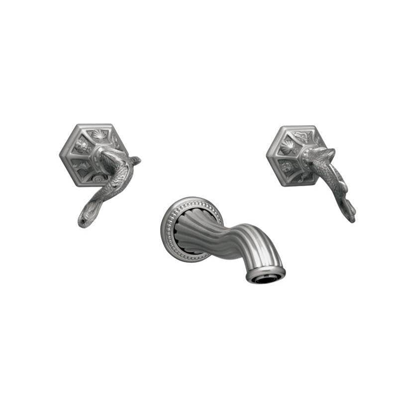Phylrich - DOLPHIN Wall Lavatory Set WL101 - Old English Brass