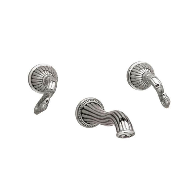 Phylrich - SWAN Wall Lavatory Set Swan Lever Handles WL123 - Old English Brass