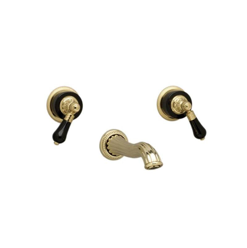 Phylrich - VERSAILLES Wall Lavatory Set WL244 - Old English Brass