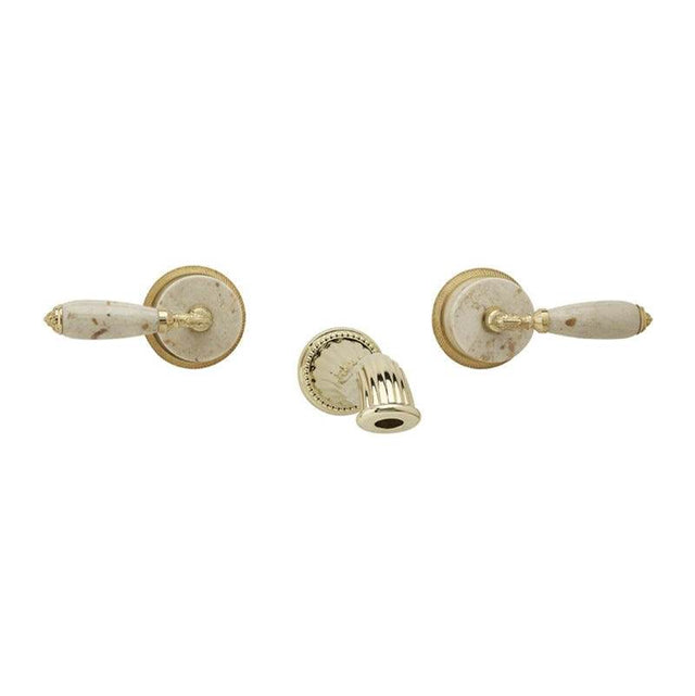 Phylrich - VALENCIA Wall Lavatory Set WL338D - Old English Brass