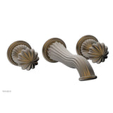 Phylrich - GEORGIAN & BARCELONA Wall Lavatory Set Round Handles WL361 - Old English Brass